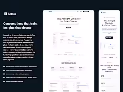 Setero — AI-Powered Sales Training Platform for Modern Teams