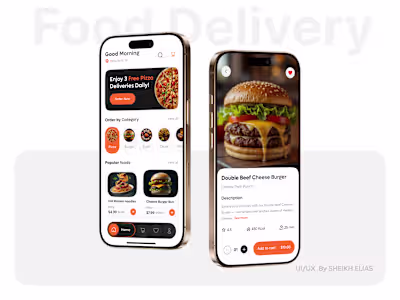 Snap – Food delivery Splash & Onboarding Screens UI