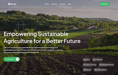 Agro landing page