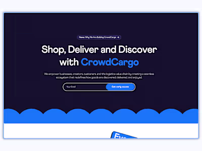 CrowdCargo Landing Page Design And Development