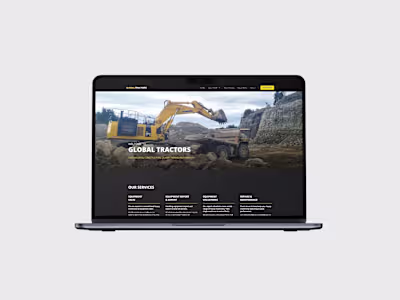 Designing and building Global Tractors’ website in Webflow