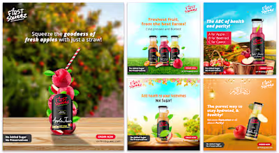 Social Media Campaign - First Squeez Juice