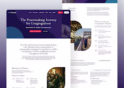 Development of Mosaic's Multi-Page Website