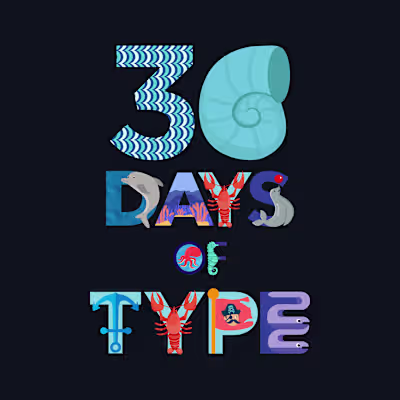 36 days of type on Behance