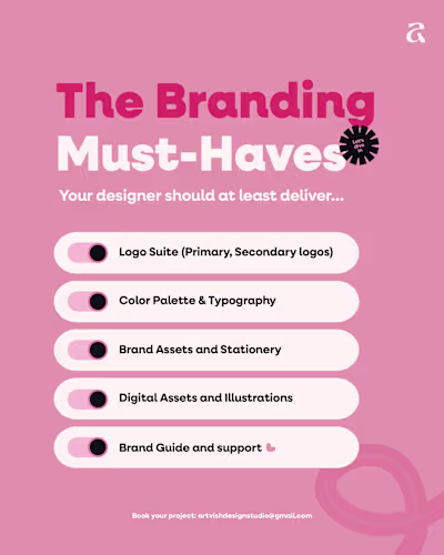 Hot take: your designer should at least give you the basics....