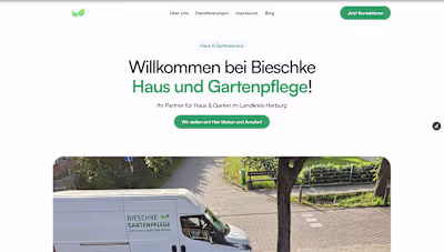 Website for local gardening company