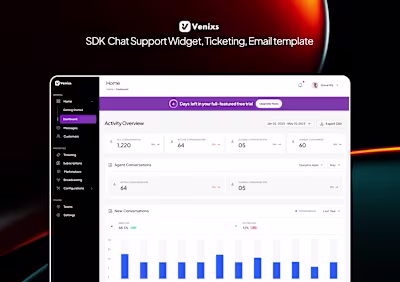 Venixs Dashboard Redesign