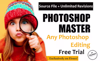 I will do quick photoshop editing within 1hr