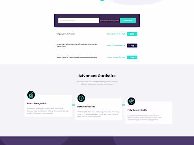 Shortly React / Tailwind CSS
