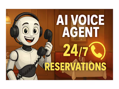 24/7 Voice AI Receptionist for Restaurant Reservations