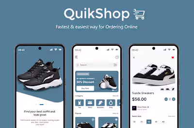 Quikshop UI UX Design