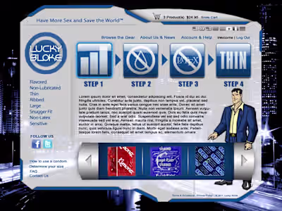 Condom Retailer - Web Design