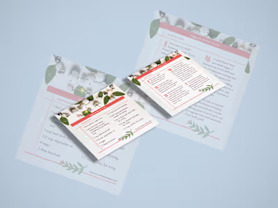 Eggnog Bundt Cake Recipe Card