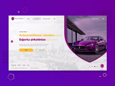 Mega Incurance company web design project