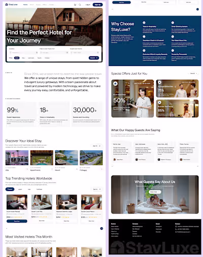 🚀 StayLuxe – Hotel Booking