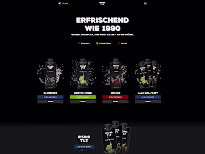 Consumer Brand: E-Commerce Webdesign