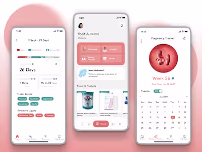 Health tracking and learning app designed for African women