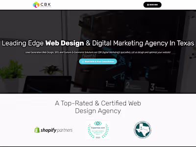 CBK Digital Marketing: Web Design & SEO For San Antonio