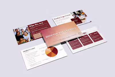 Healthy + Well Event Content Creation and Pitch Deck Design