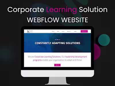 Corporate Learning Solutions | Webflow Website