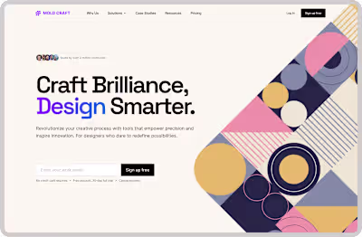 SaaS Landing Page UI/UX Design
