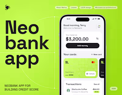 Neobank app, USA | Ronas IT