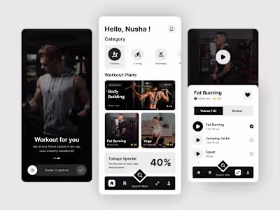 Fitness & Workout Mobile App