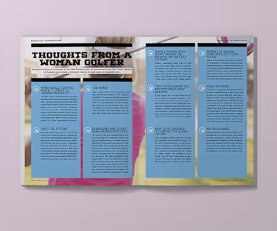 Magazine Redesign for Southern New England Golf Publication