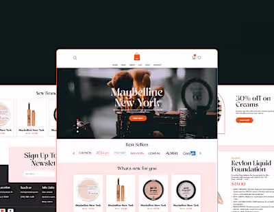Maybelline Cosmetics | UI/UX Design | Branding Expert