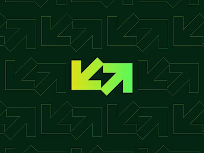 Arrows + Bolt Logo Conceptualization For Logistics Brand Two...