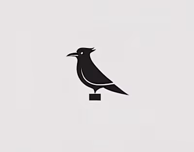 Minimalistic Bird logo design