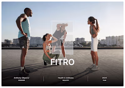 Fitro | Fitness App Design :: Behance