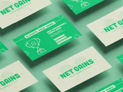Net Gains | Brand Identity Design | Tennis Shop 🎾 