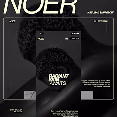 Hero Section For Skincare Website