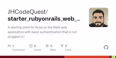 Ruby on Rails Authentication Template Project