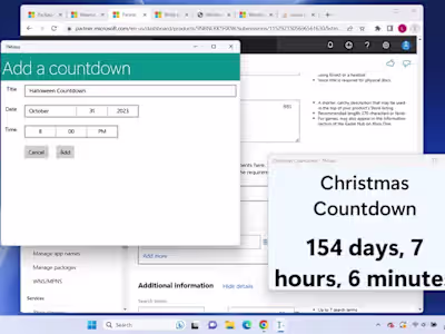 TMinus Countdown Manager Development