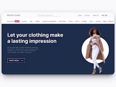 Fashion E-Commerce Website Design