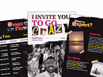 Retreat Brochure Design for Nidvaya Gupta