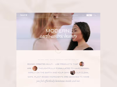 Boomii Beauty Website Design