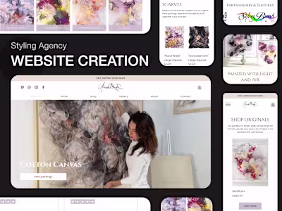 Revitalising an E-commerce Platform for Abstract Floral Art