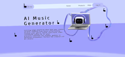 AI Landing page web design