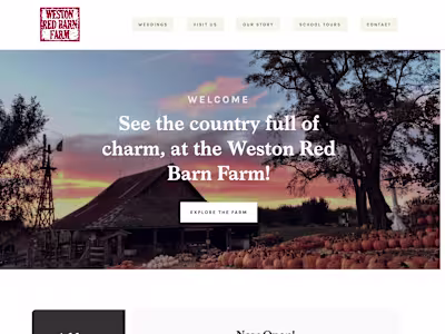 Website design & development for Wedding Venue