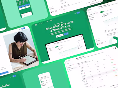 Hyprlabs -Smart Factory Web App & Landing Page
