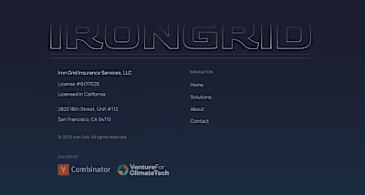 Just finished a concept redesign for Irongrid. AI-powered ha...