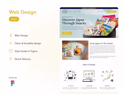 🎎 Web Design for JRL · Snacks Subscription Box