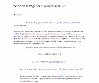 GET LANDING PAGE COPY THAT MATTERS