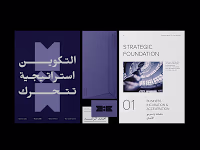 Bilingual Brand Identity Design for Takwin Business Labs