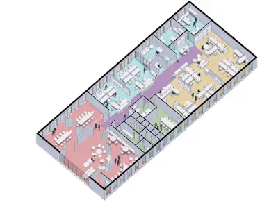 Organizational diagram of Office Space