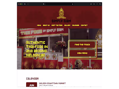 Food truck website on a budget that owner can maintain via forms