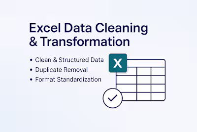 Excel Data Cleaning & Transformation for Business Reporting